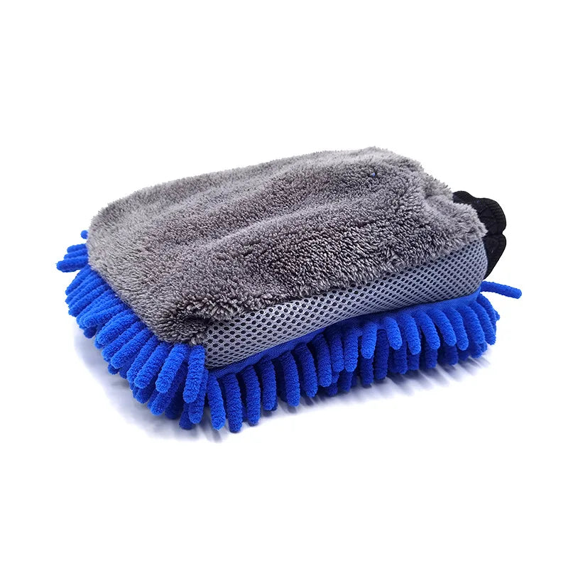 Guante de Microfibra Chenille para Lavado de Auto – Doble Cara