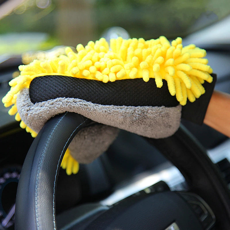 Guante de Microfibra Chenille para Lavado de Auto – Doble Cara