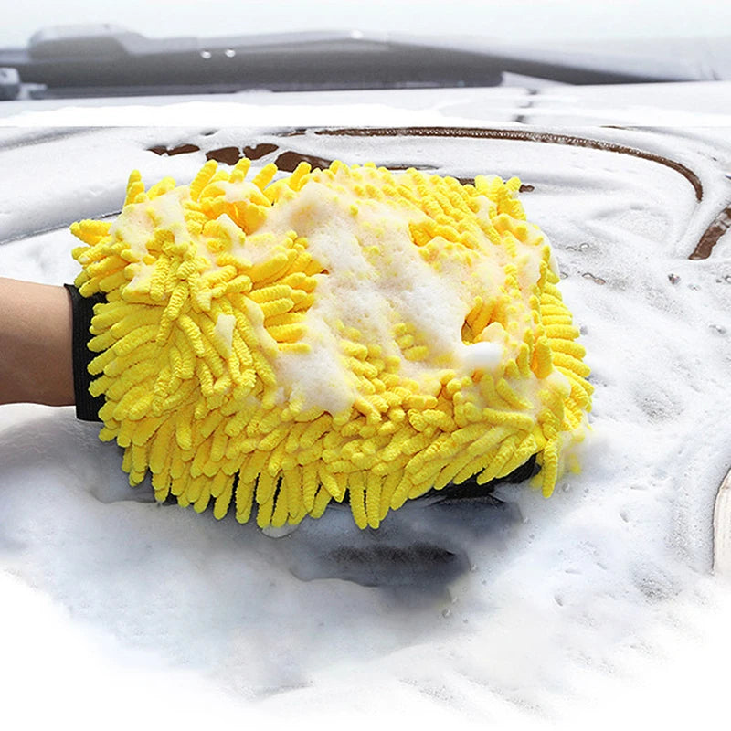 Guante de Microfibra Chenille para Lavado de Auto – Doble Cara