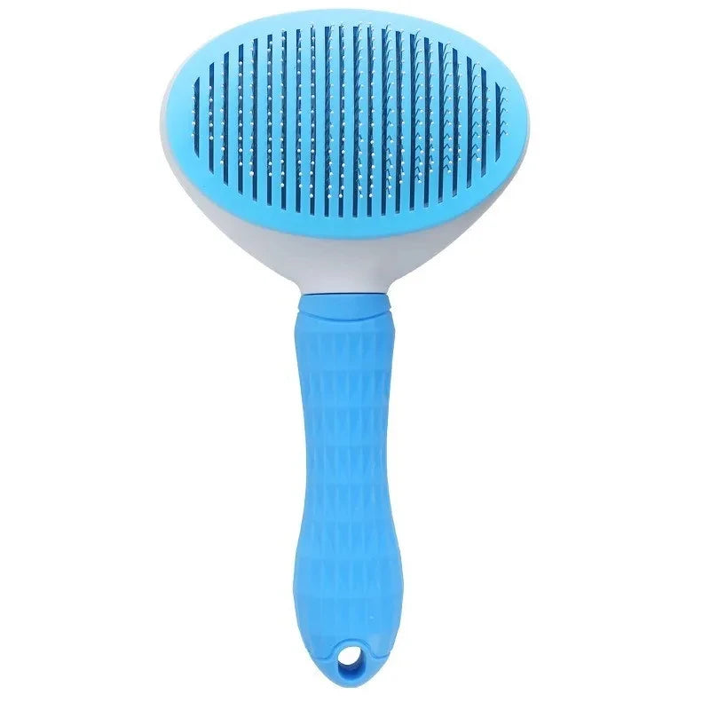 Cepillo Autolavable para Perros y Gatos – Elimina el Pelo con un Click
