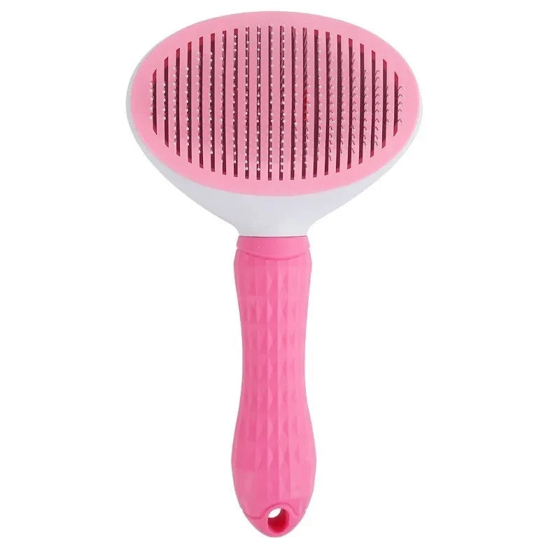 Cepillo Autolavable para Perros y Gatos – Elimina el Pelo con un Click