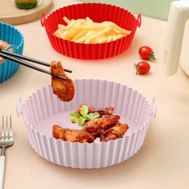 Liners de Silicona Reutilizables para Air Fryer – Antiadherentes