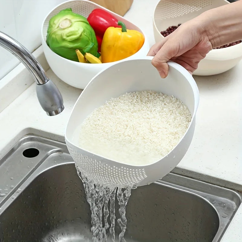 Colador Escurridor Multifunción para Arroz, Verduras y Frutas