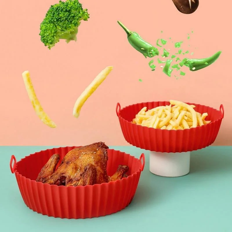Liners de Silicona Reutilizables para Air Fryer – Antiadherentes