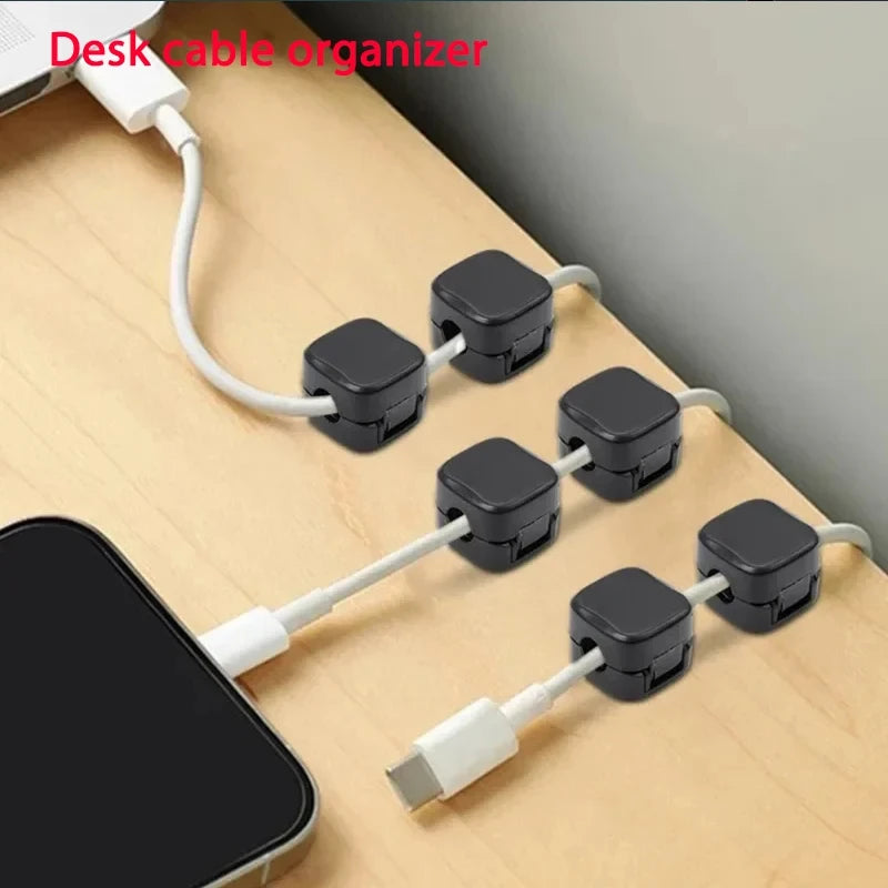 Organizador de Cables Magnético Adhesivo – Orden Total en tu Escritorio